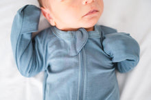 Load image into Gallery viewer, 2 Way Zip Romper - Ocean Blue