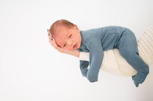 Load image into Gallery viewer, 2 Way Zip Romper - Ocean Blue