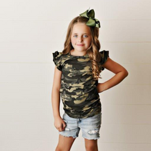 Load image into Gallery viewer, Flutter Sleeve Tee - Camo