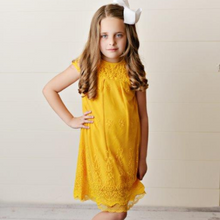 Load image into Gallery viewer, Lace Dress - Yellow