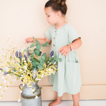 Load image into Gallery viewer, Button Twirl Dress - Mint