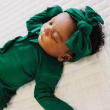 Load image into Gallery viewer, Bow Headband - Emerald Green