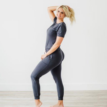 Load image into Gallery viewer, Steel - Women's Short Sleeve Lounge Set