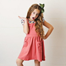 Load image into Gallery viewer, Softest Pinafore - Coral (Final Sale*)