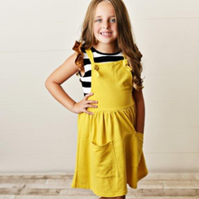 Load image into Gallery viewer, Softest Pinafore - Goldenrod (Final Sale*)