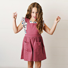 Load image into Gallery viewer, Softest Pinafore - Mauve (Final Sale*)