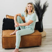 Load image into Gallery viewer, Turquoise - Women's Short Sleeve Lounge Set
