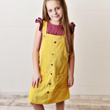 Load image into Gallery viewer, Yellow Corduroy Dress (Final Sale*)