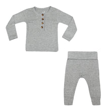 Load image into Gallery viewer, Softest 2 Piece Set - Ribbed Gray