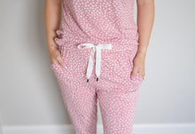 Load image into Gallery viewer, Dotted Roseberry - Women&#39;s Short Sleeve Lounge Set