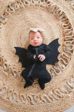 Load image into Gallery viewer, Ruffle 2 Way Zip Romper - Black