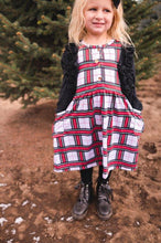 Load image into Gallery viewer, Button Twirl Dress - Plaid