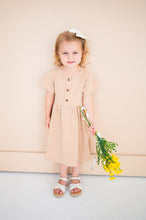 Load image into Gallery viewer, Button Twirl Dress - Wheat