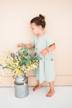 Load image into Gallery viewer, Button Twirl Dress - Mint