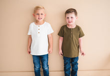 Load image into Gallery viewer, Henley Tee - Olive