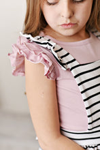 Load image into Gallery viewer, Softest Pinafore - Striped Black & White (Final Sale*)