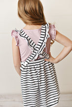 Load image into Gallery viewer, Softest Pinafore - Striped Black &amp; White (Final Sale*)