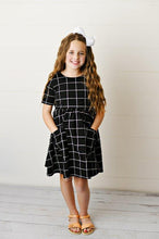 Load image into Gallery viewer, Window Pane Twirl Dress