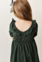 Load image into Gallery viewer, Army Green Ruffle Twirl Dress