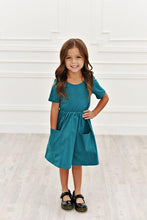 Load image into Gallery viewer, Teal Twirl Dress