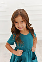 Load image into Gallery viewer, Teal Twirl Dress