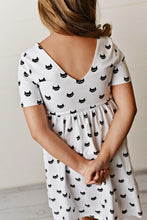 Load image into Gallery viewer, Cool Cat Twirl Dress
