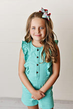 Load image into Gallery viewer, Shorts Romper - Turquoise