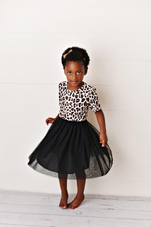 Leopard Print Tulle Skirt Dress Presley Couture