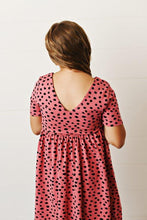 Load image into Gallery viewer, Spotted Salmon Twirl Dress