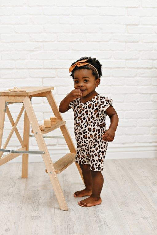 Leopard Baby Romper | Presley Couture