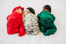 Load image into Gallery viewer, Ruffle 2 Way Zip Romper - Emerald Green