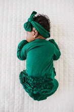 Load image into Gallery viewer, Ruffle 2 Way Zip Romper - Emerald Green