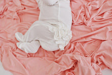 Load image into Gallery viewer, Ruffle 2 Way Zip Romper - White