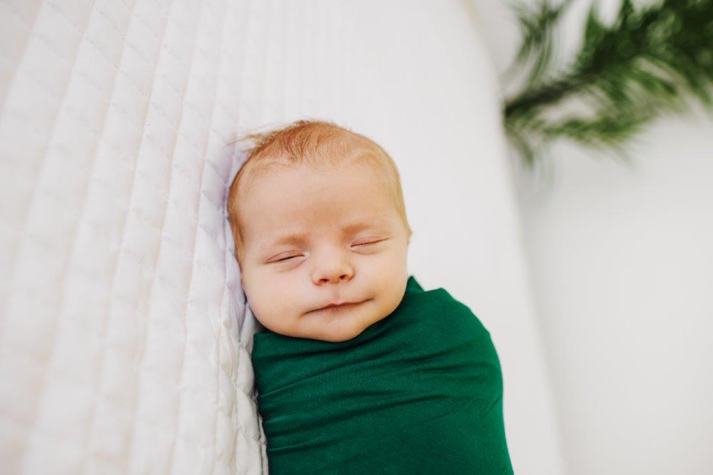 Hunter green online swaddle