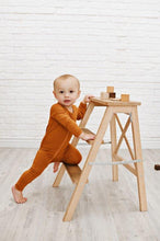 Load image into Gallery viewer, 2 Way Zip Romper - Cognac