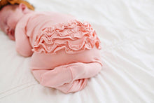 Load image into Gallery viewer, Ruffle 2 Way Zip Romper - Blush