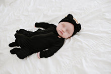 Load image into Gallery viewer, Ruffle 2 Way Zip Romper - Black