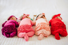 Load image into Gallery viewer, Ruffle 2 Way Zip Romper - Peach