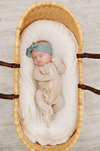 Load image into Gallery viewer, Ruffle 2 Way Zip Romper - Ribbed Oatmeal