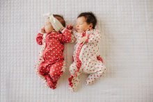 Load image into Gallery viewer, Ruffle 2 Way Zip Romper - Love Bug