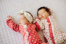 Load image into Gallery viewer, Ruffle 2 Way Zip Romper - Love Bug