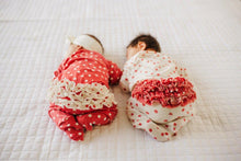 Load image into Gallery viewer, Ruffle 2 Way Zip Romper - Love Bug