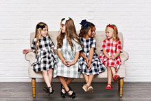 Load image into Gallery viewer, Red & Black Gingham Dress