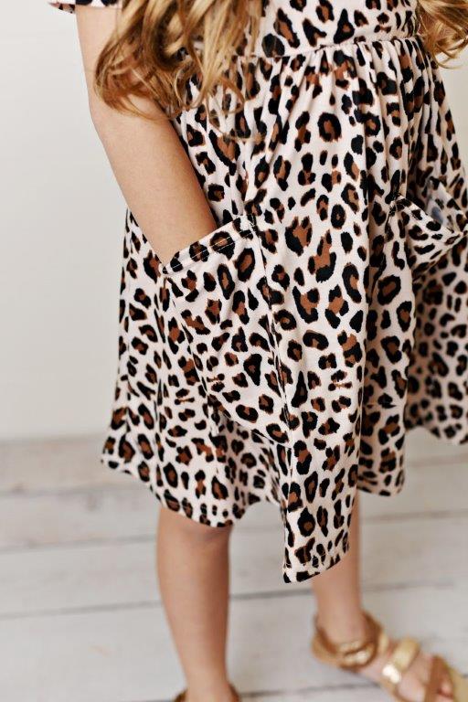 Leopard Twirl Dress For Girls & Toddlers | Presley Couture 18/24m Leopard Twirl Dress For Girls & Toddlers | Presley Couture 18/24m