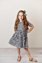 Load image into Gallery viewer, Snow Leopard Twirl Dress