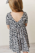 Load image into Gallery viewer, Snow Leopard Twirl Dress