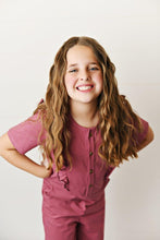 Load image into Gallery viewer, Ruffle Pocket Jumpsuit - Mauve