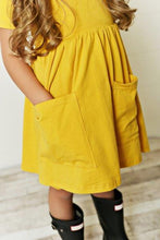 Load image into Gallery viewer, Mustard Twirl Dress