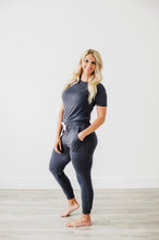 Load image into Gallery viewer, Steel - Women's Short Sleeve Lounge Set