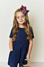 Load image into Gallery viewer, Dark Navy Twirl Dress